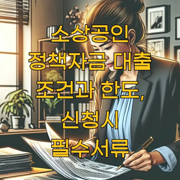 소상공인 정책자금