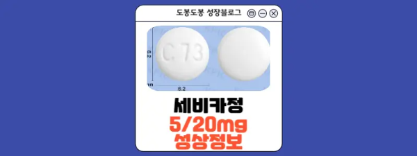 세비카정 5/20mg 성상 이미지