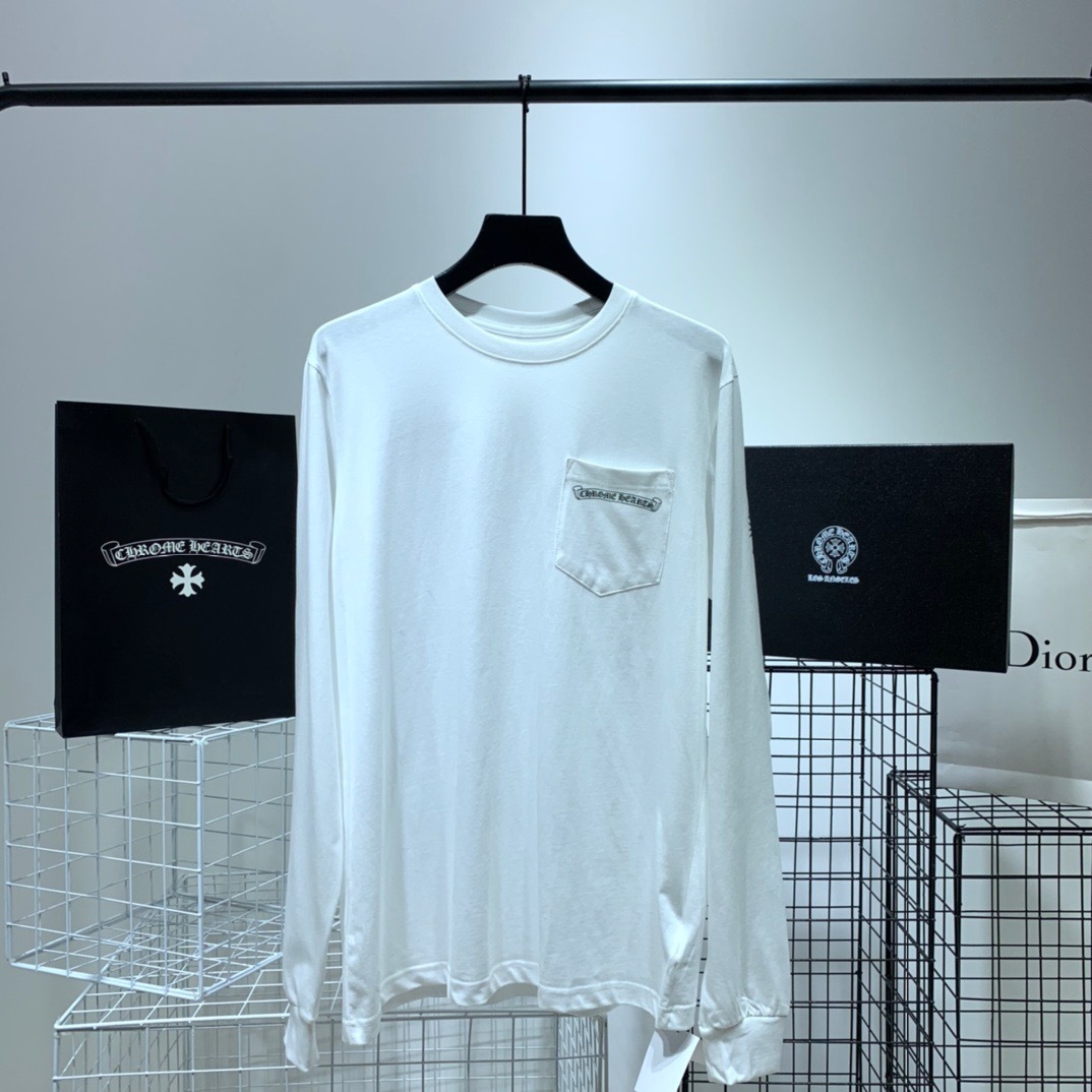  [CHROME HEARTS] 크롬하츠 백 프린트 로고 롱 슬리브 긴팔 티셔츠 (3 COLOR)