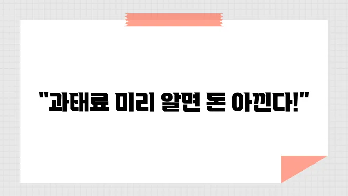 자동차보험 과태료, 과태료 금액과 조회 방법 지금 확인하세요