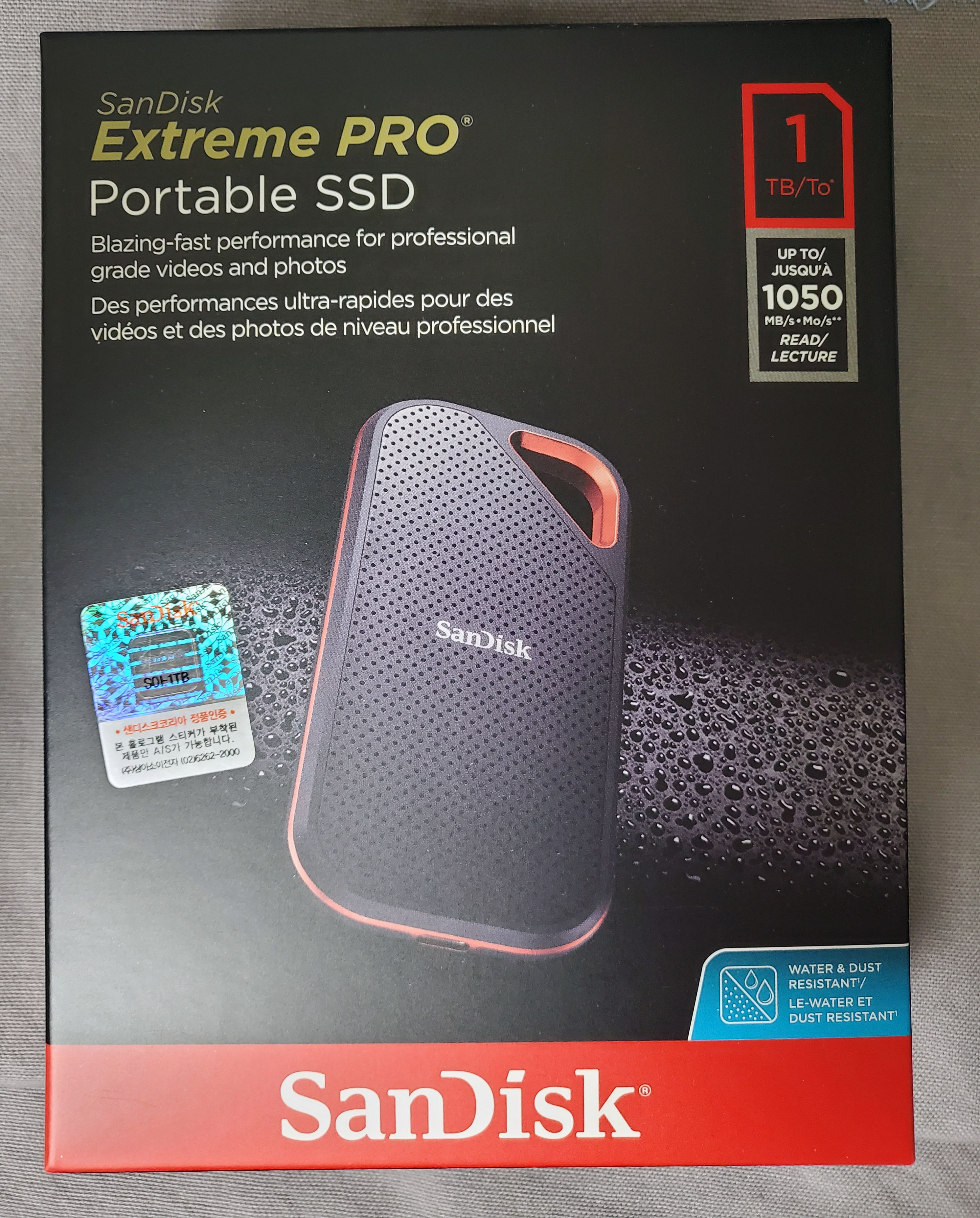 SanDisk Extreme PRO Portable SSD 1TB (E80&amp;#44; SDSSDE80-1T00-G25)