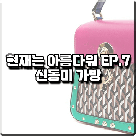  현재는 아름다워 7회 신동미 가방 :: 델레스트 고티카패턴 트렁키노백 : 심해준 패션