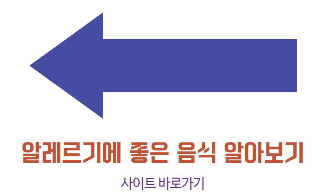 알레르기에 좋은 음식 사이트 바로가기