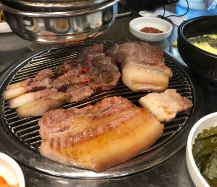 흑돼지 구이