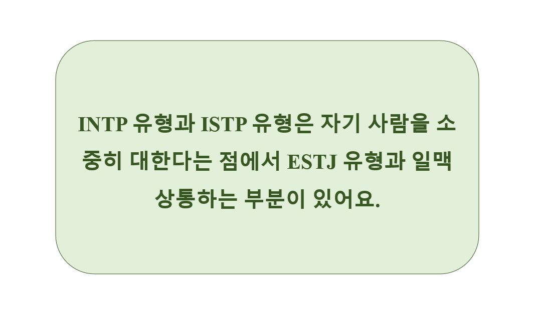 ESTJ와 궁합이 좋은 MBTI 말풍선