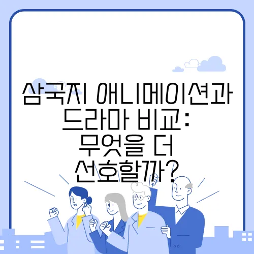 삼국지 애니메이션과 드라마 비교: 무엇을 더 선호할까?