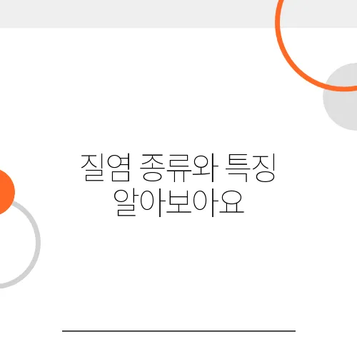 질염 종류와 특징 알아보아요