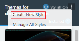 Create new style