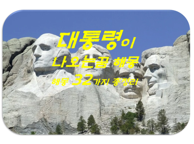  대통령꿈 해몽 32가지 총정리