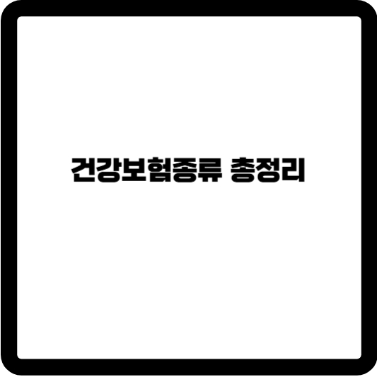 건강보험종류