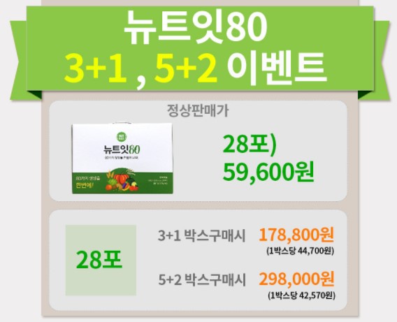 뉴트잇80 가격