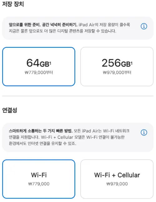 아이패드 에어 5세대 가격