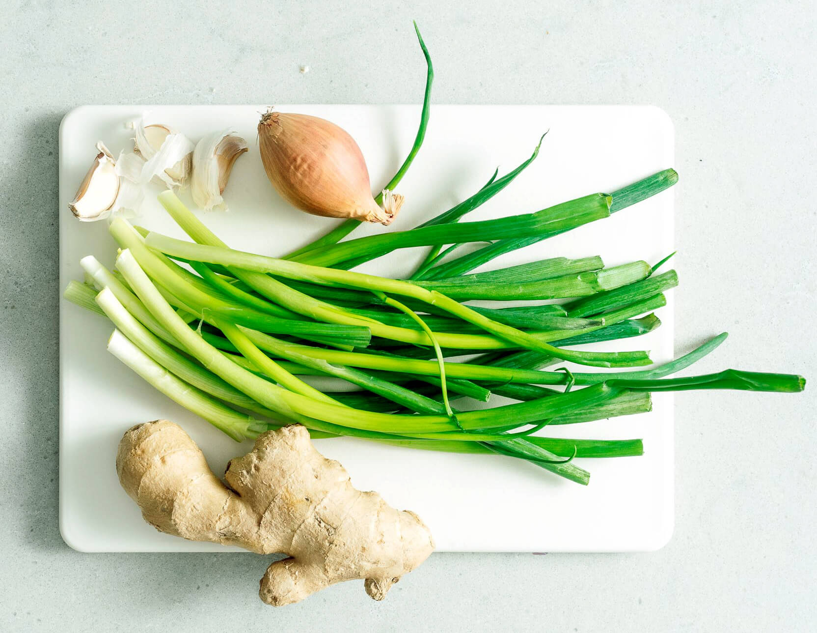 green onion&#44; onion&#44; ginger