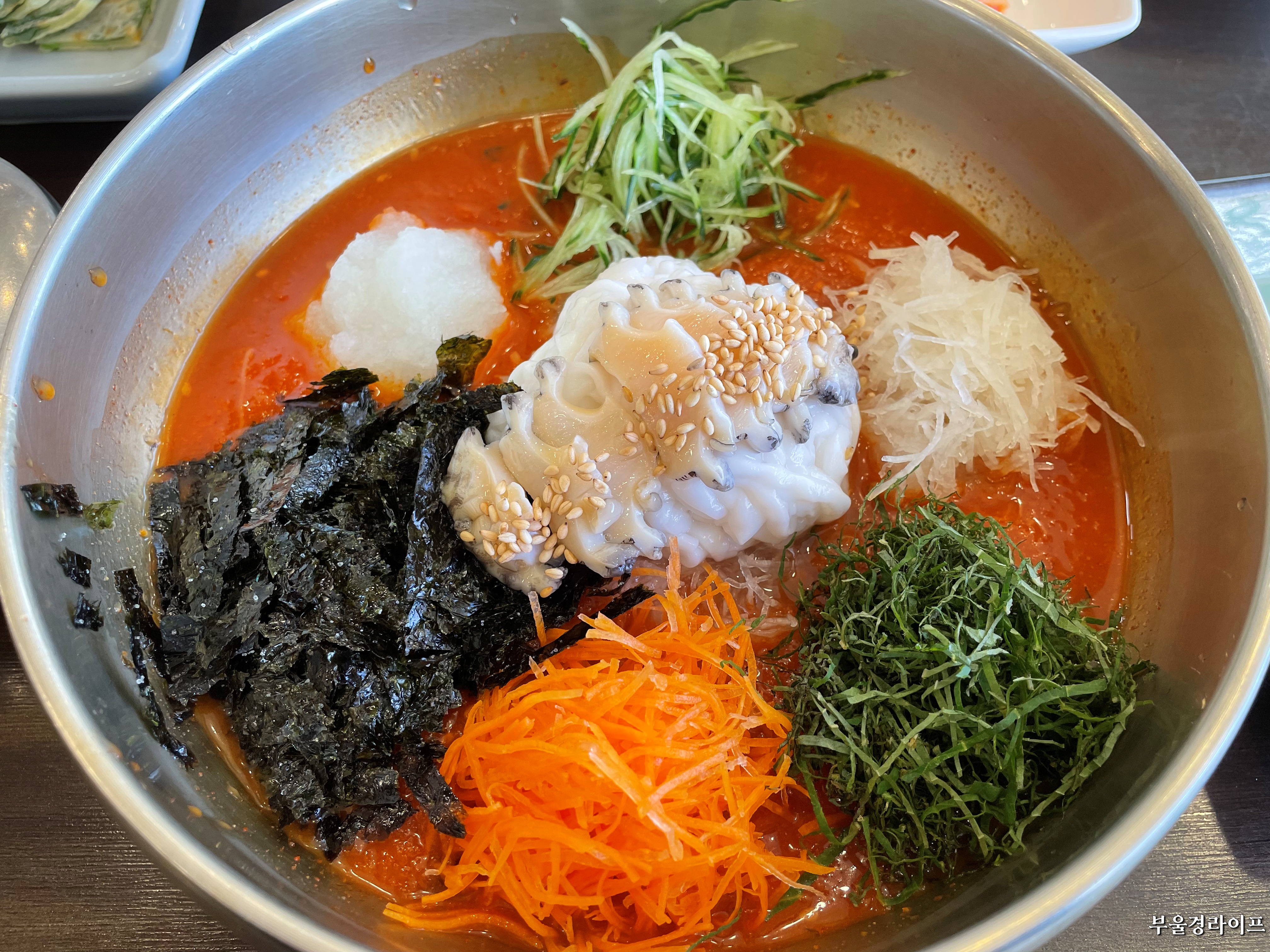  울산 달동 삼산 가연장 전복한치물회 후기
