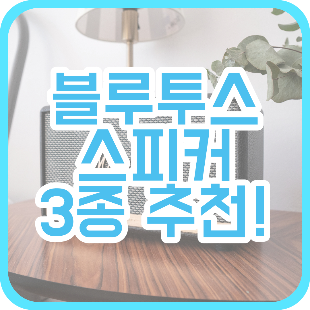  가정용, 아웃도어용 가성비 블루투스 스피커 추천!