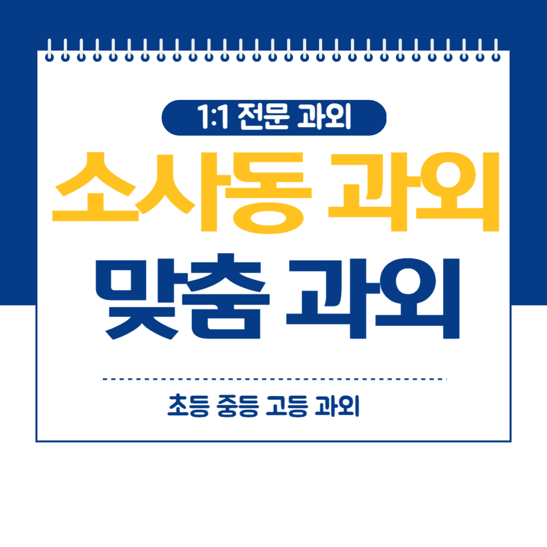  부천 소사동 영수과외 중등 고등 내신대비 과학 국어 화상 방문과외