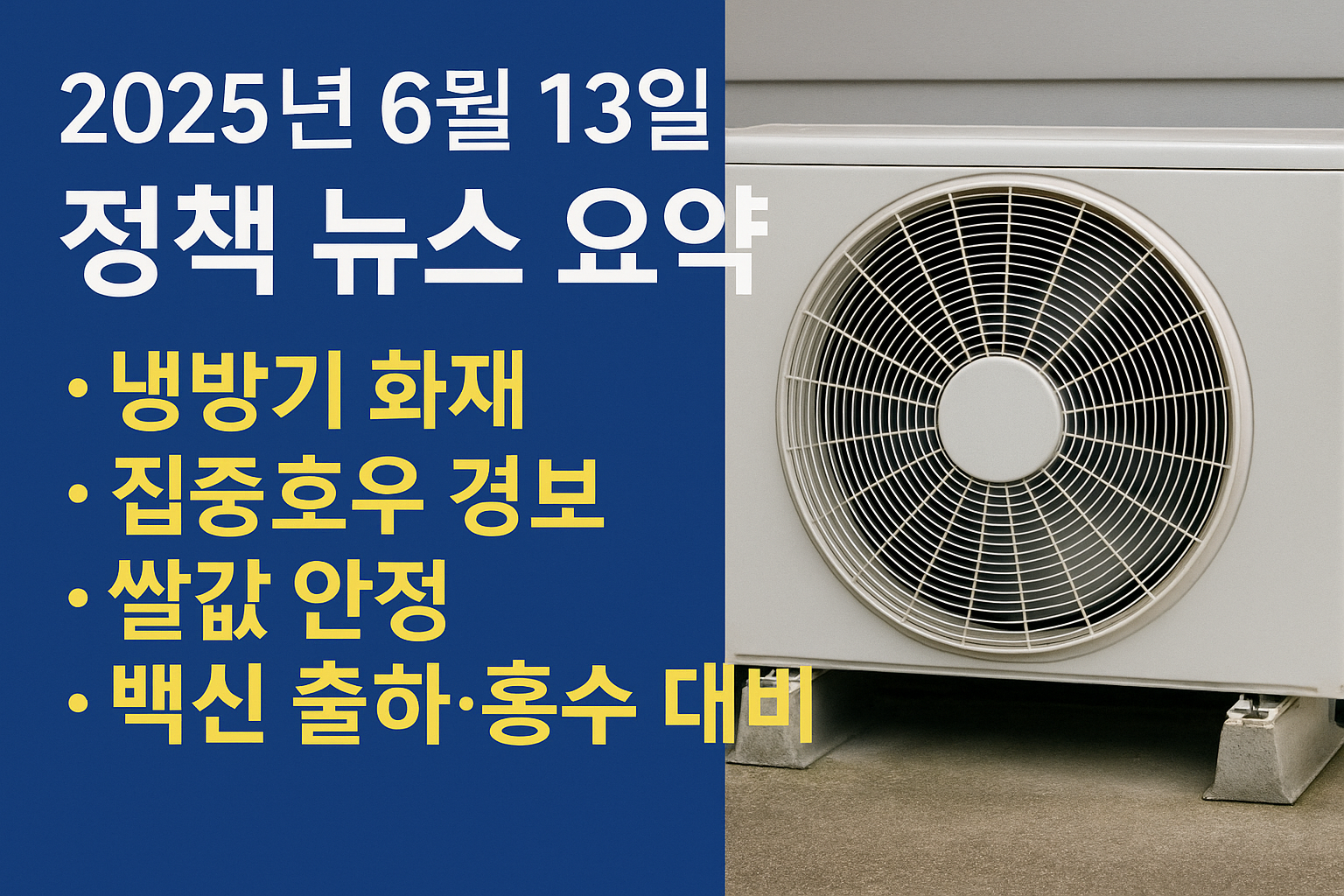 에어컨-선풍기 화제예방
