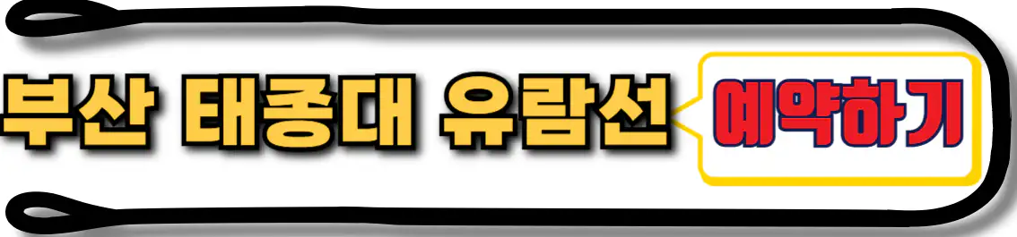 태종대 유람선 예약