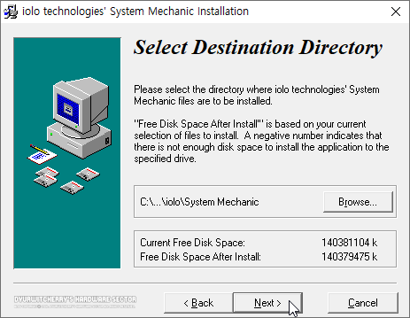 Select Destination Directory