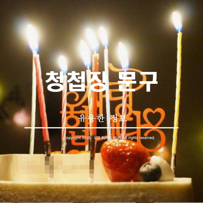  인생에 단 한 번에 아름다운 기억 청첩장 문구 가져왔습니다.