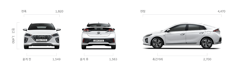 현대 아이오닉 하이브리드 제원