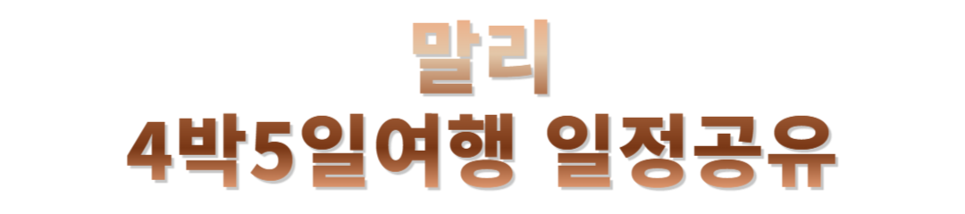 말리 여행후기