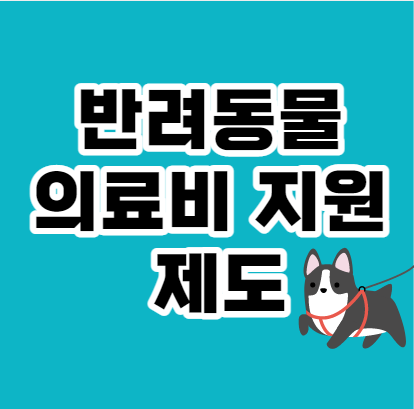  반려동물 지원금 의료비 지원 제도