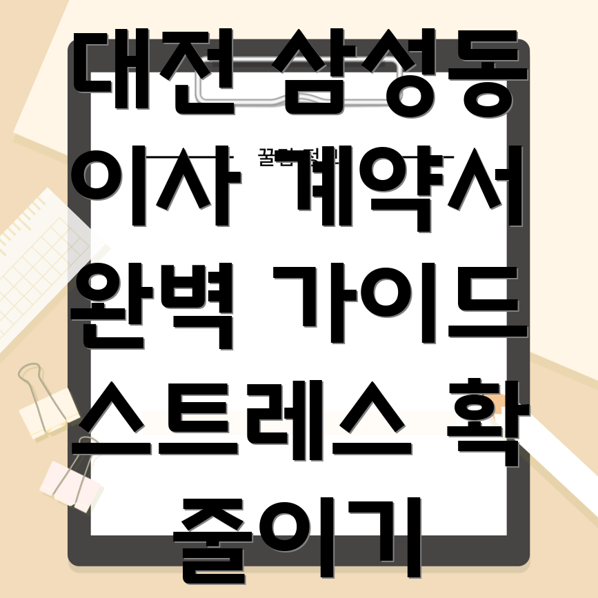 이사 계약서 관리