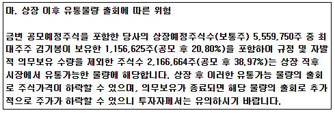 미트박스글로벌 유통물량