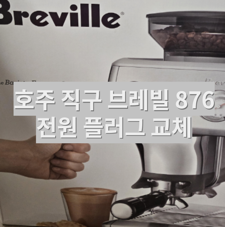  [브레빌 876 직구] 접지 플러그 국내 규격으로 교체하기