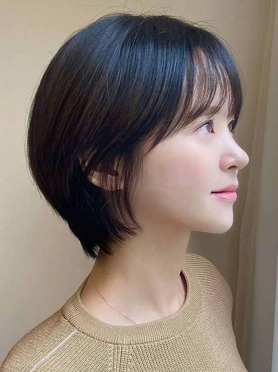 머리숱 없는 여자 헤어스타일, 숏컷
