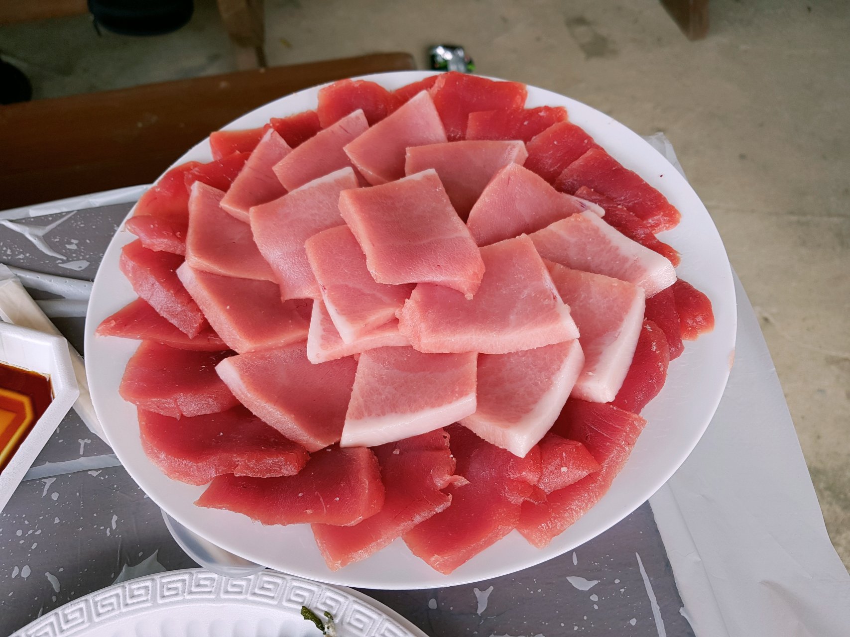 통영 욕지도 생참치회