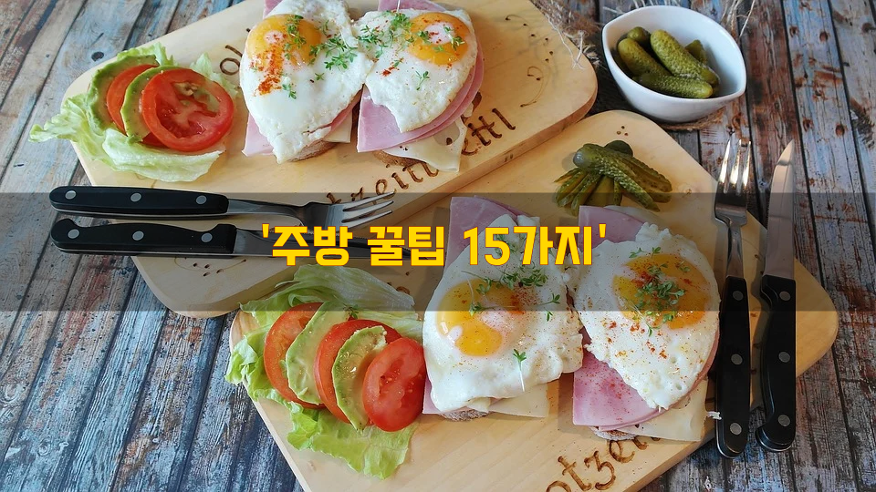  '주방 꿀팁 15가지'