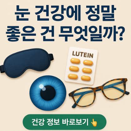 눈 건강에 좋은 건 무엇일까?