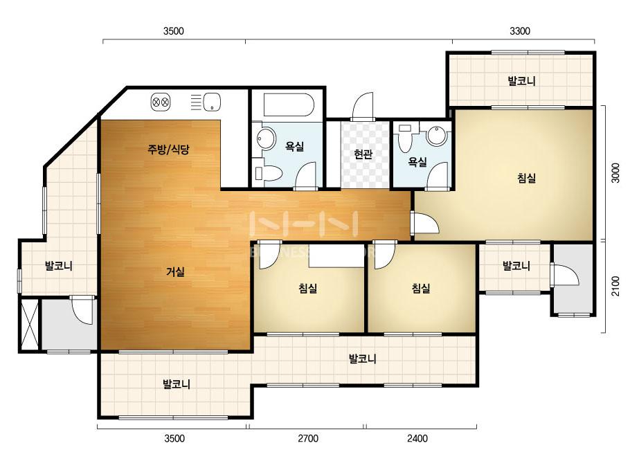 마포 래미안 푸르지오 아파트-주택형안내-기본형-59F