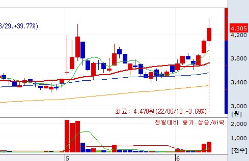 서진오토모티브일봉