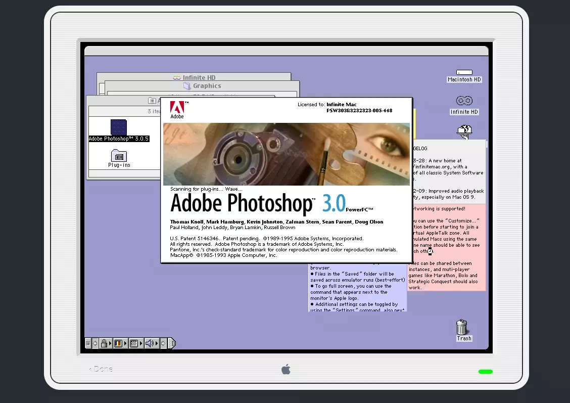 웹브라우저에서 클래식 MacOS 를 사용 하기 사진 8