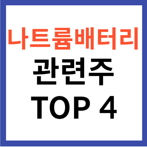 나트륨 배터리 관련주 TOP 4 대장주 SIB 이온 상용화