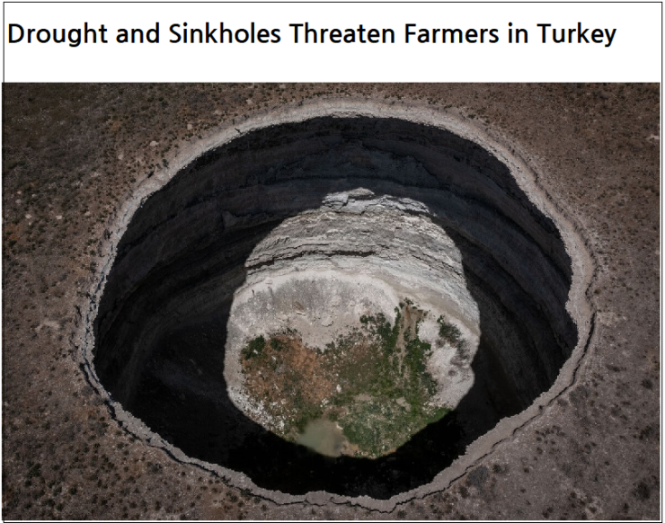  터키의 가뭄과 싱크홀이 터키 농부들을 위협하다 ㅣ멕시코의 거대한 싱크홀 Drought and Sinkholes Threaten Farmers in Turkey ㅣ Mysterious sinkhole in Mexico has voracious appetite