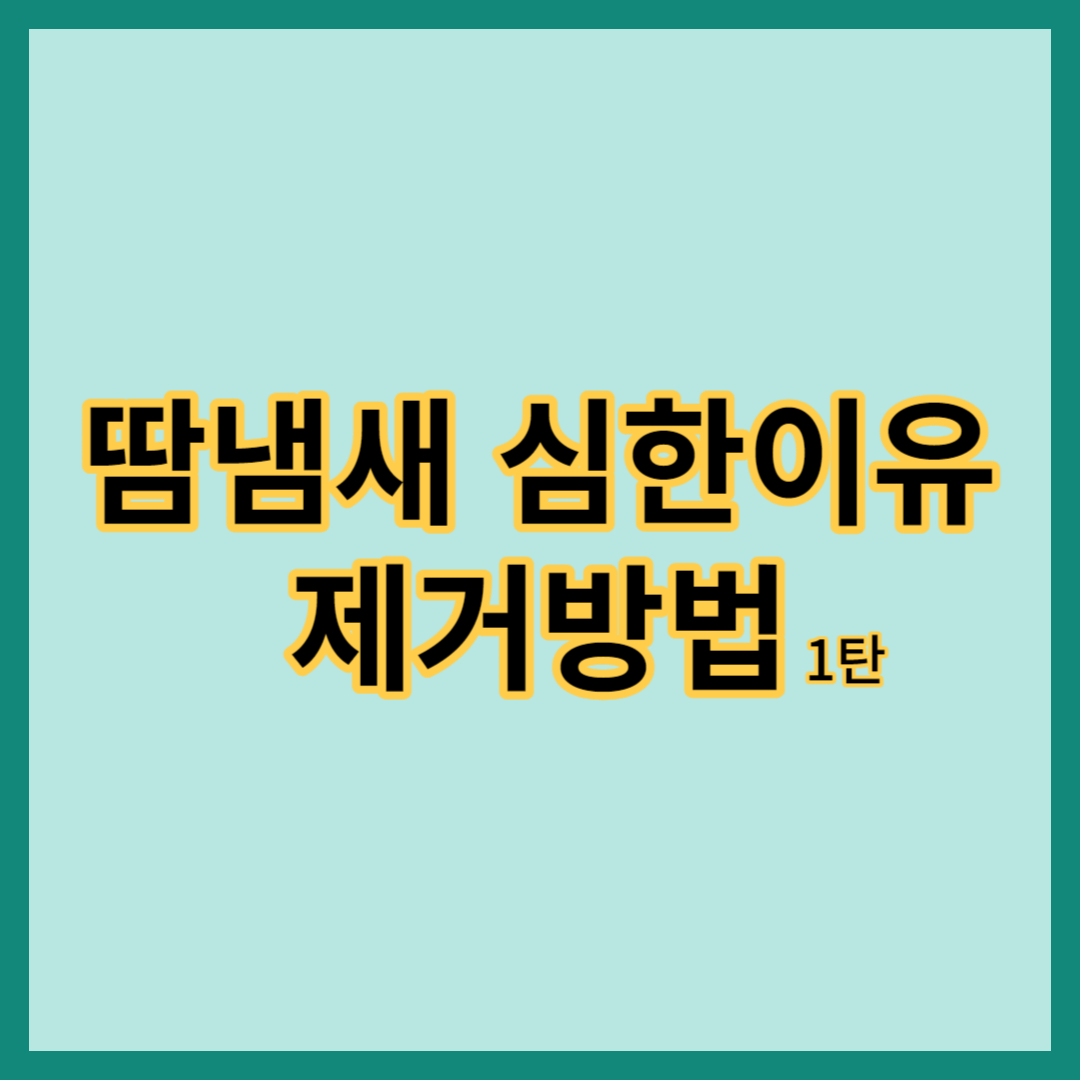 땀냄새가 심한 이유&#44; 땀냄새 제거방법
