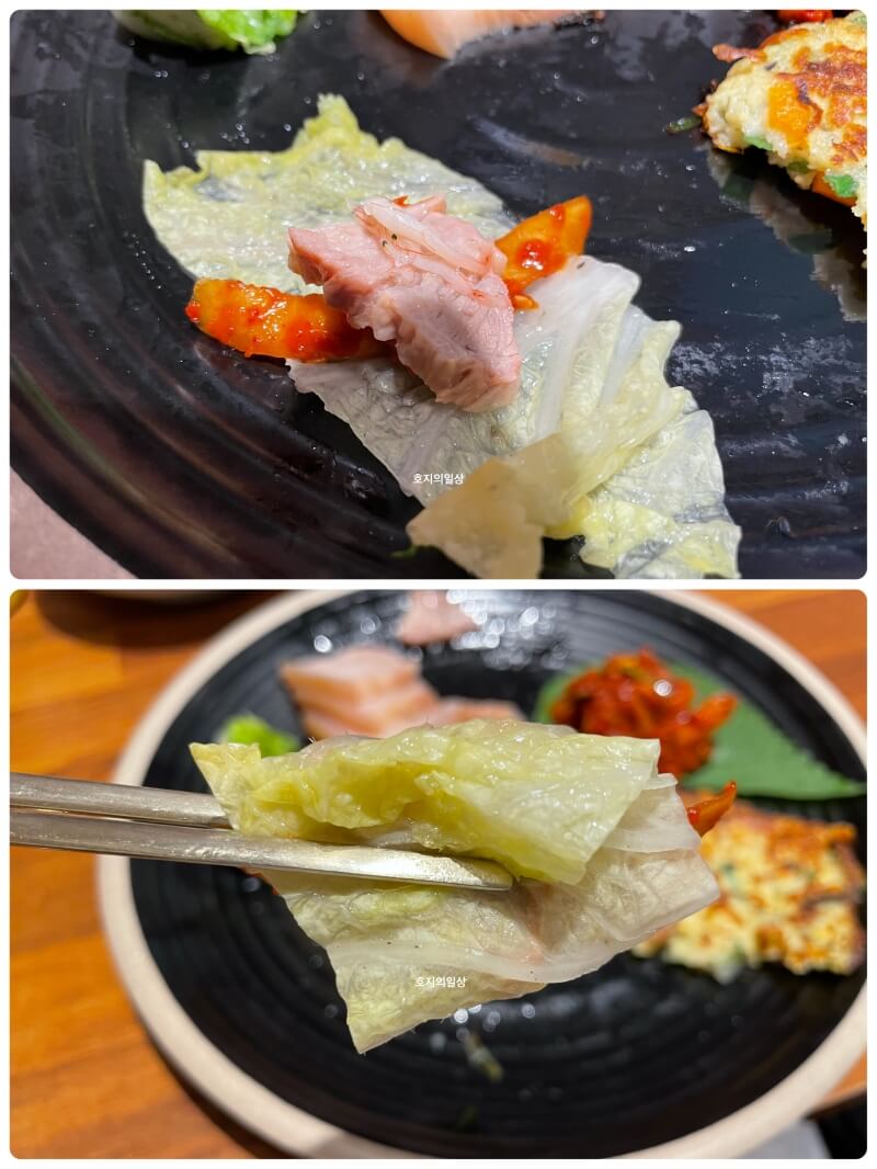 홍천 수육 맛집 연봉 막국수 - 보쌈 한입