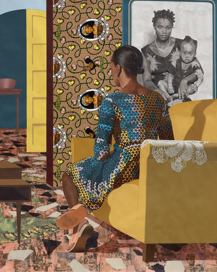 은지데카 아쿠닐리 크로스비(Njideka Akunyili Crosby)&#44; 나이지리아&#44; 순수예술가&#44; 1983-현재
