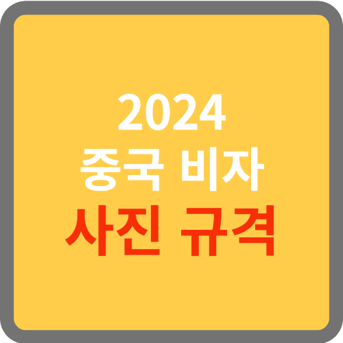 중국 비자 사진 규격