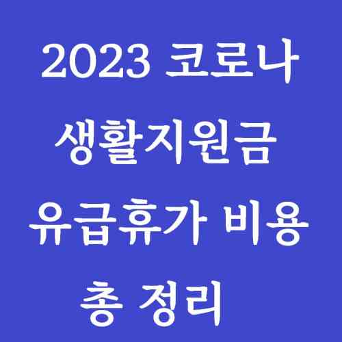 글-제목-2023-코로나-생활지원금-유급휴가비용-정리