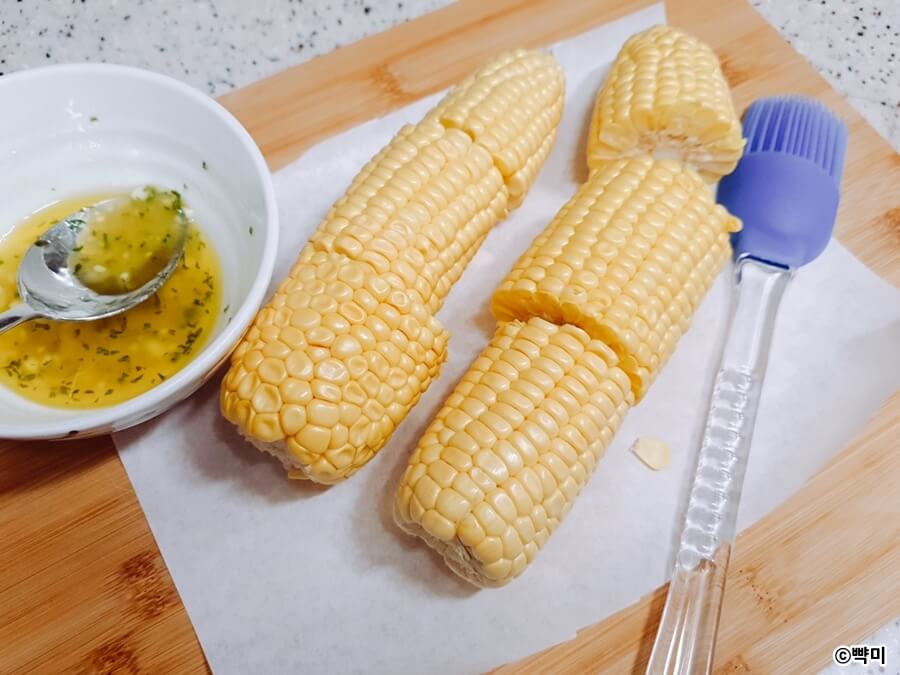 마약-옥수수-초당-옥수수-버터구이-에어프라이어-요리