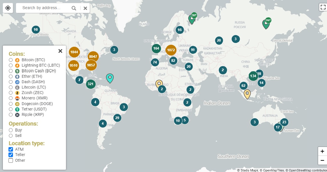 전세계-비트코인-ATM-지도가-보이는-모습