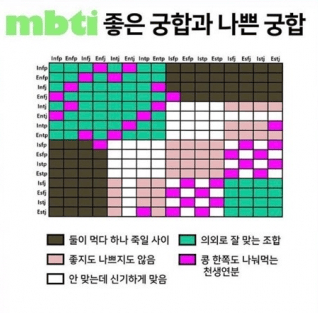 MBTI-이원관계-반이원관계