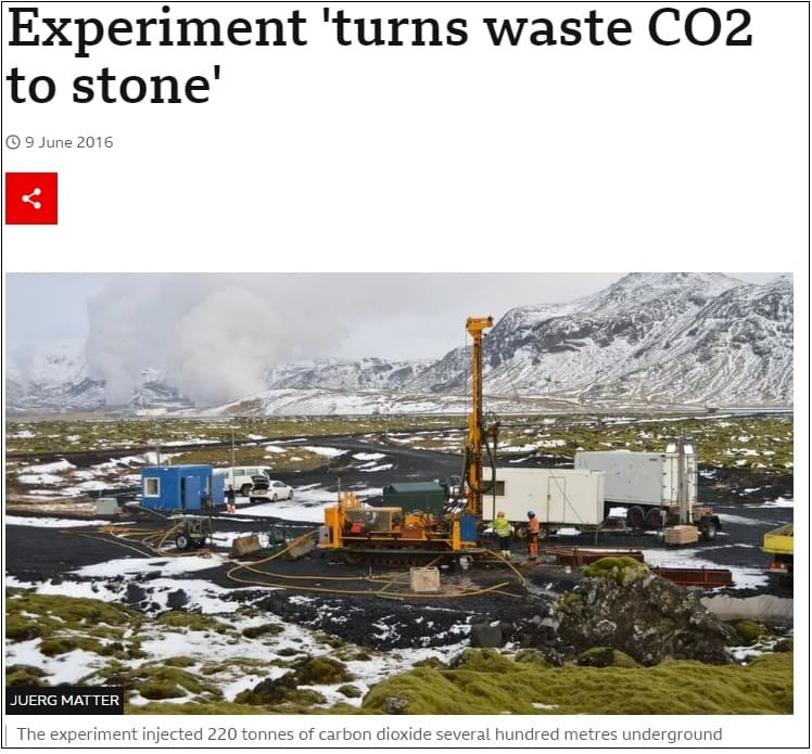 [탄소저장기술]&quot;이산화탄소를 돌로 만들다&quot; ADNOC announces world&#39;s first fully sequestered CO2 injection project..