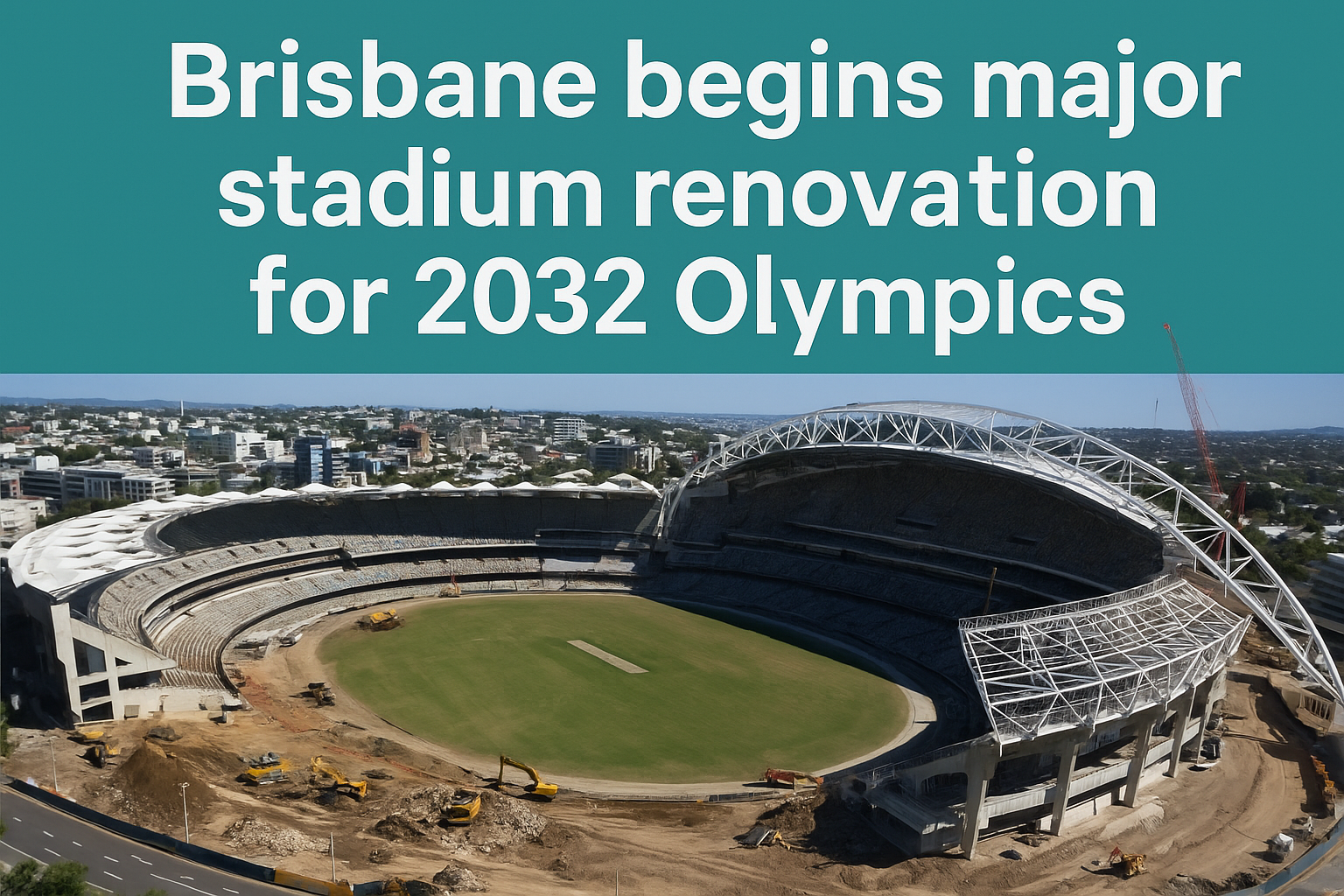Brisbane begins major stadium renovation for 2032 Olympics