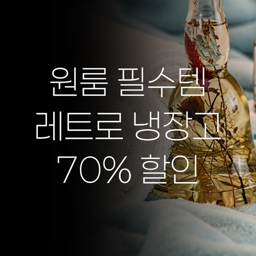 원룸 필수템 엘르시안느 레트로 냉장고